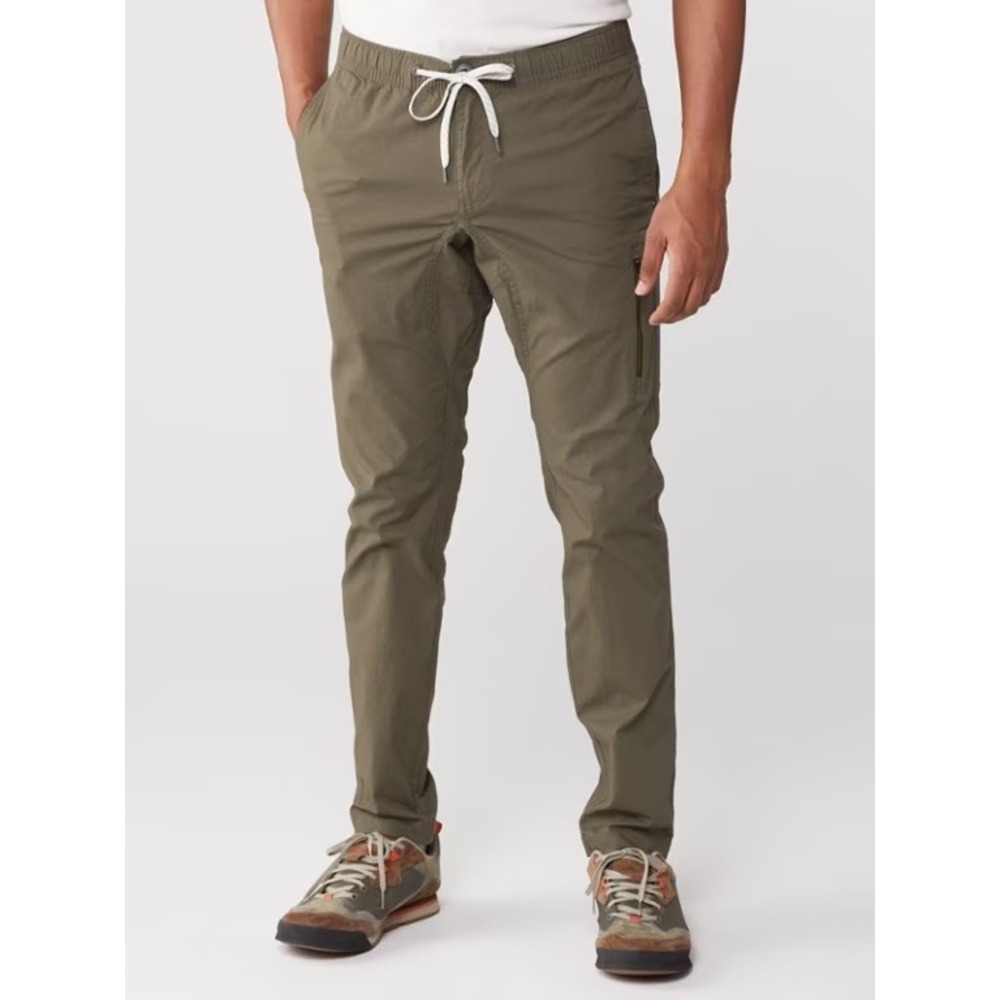 Vuori Ripstop Climber Pants Mens Small Olive Green Organic Cotton Stretch V412